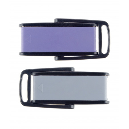 Compact Flip Keychain Screwdriver: Purple