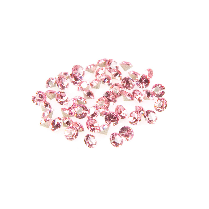 Light Rose Round Crystals