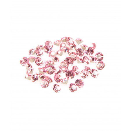 Light Rose Round Crystals