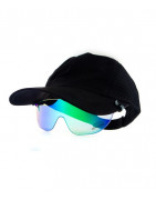 Suncap Clip-on Mirrored Sunglasses