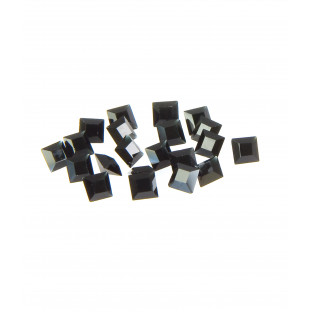 Jet Black Square Crystals